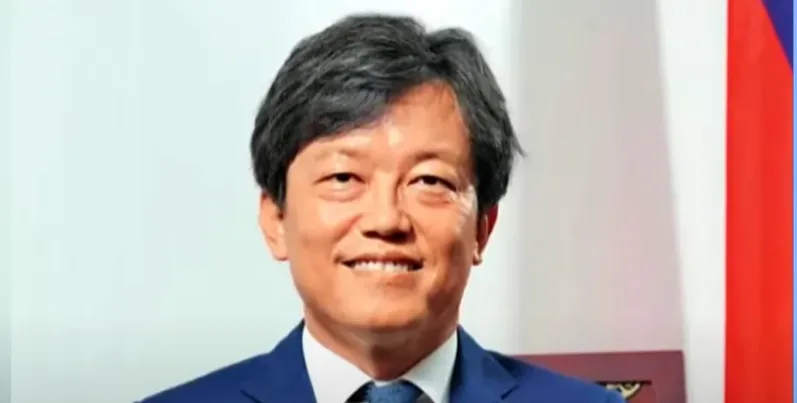 駐關島辦事處前處長陳盈連。（圖／中天新聞）