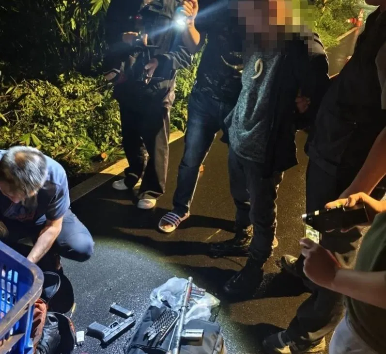 越南籍潘姓移工抓石虎被逮。（圖／警方提供）