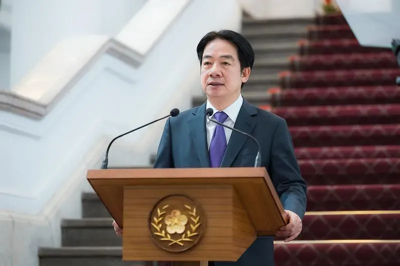 賴清德召開國高層會議,會後向國人報告國家策略方案。(圖/總統府提供)