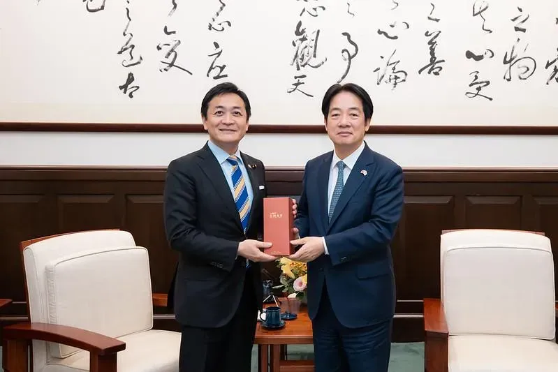 賴清德總統接見「日本眾議院議員玉木雄一郎」。（圖／總統府）