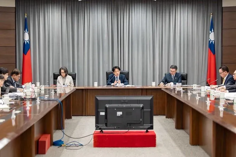 賴清德主持國安高層會議。（圖／翻攝總統府）