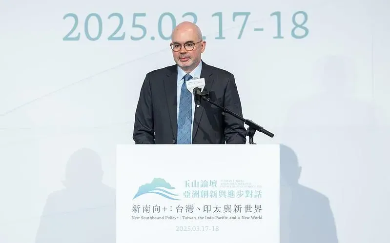 美國在台協會台北辦事處處長谷立言。(圖/總統府提供)