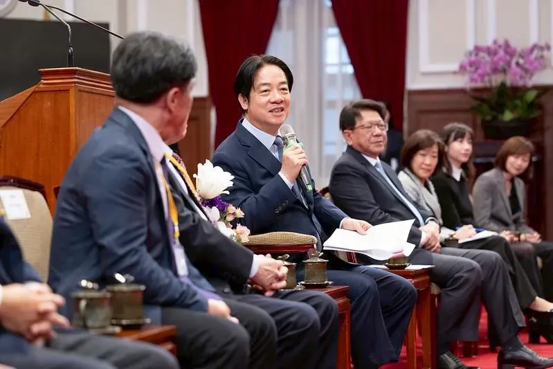 賴清德總統接見「2024第二十屆國際傑出發明家獎」得獎人。（圖／總統府提供）