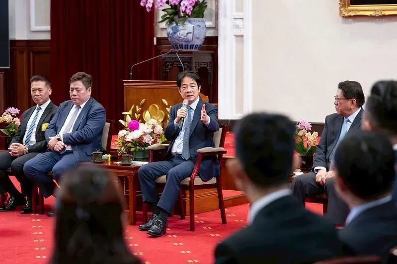 賴清德今天接見北科大3系所友會。（圖/總統府提供）