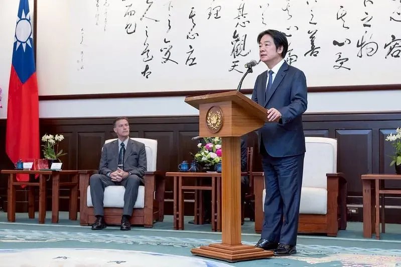 總統賴清德接見「國家亞洲研究局(NBR)訪團」。(圖／總統府提供)