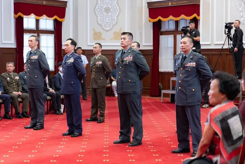 國軍將官晉升。(圖/總統府)
