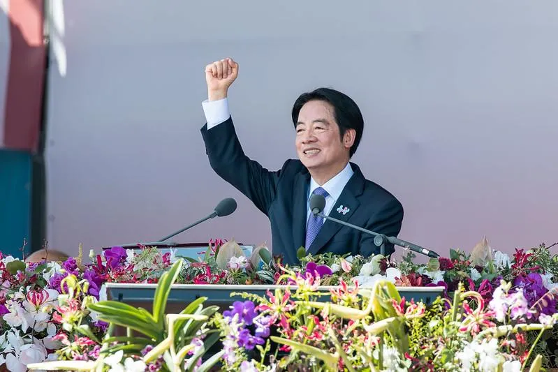 賴清德總統今在國慶發表談話。(圖/總統府提供)