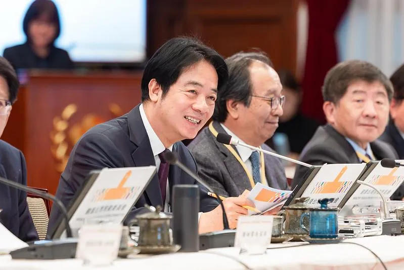 賴清德總統5日下午主持「健康台灣推動委員會第7次委員會議」。（圖／總統府提供）