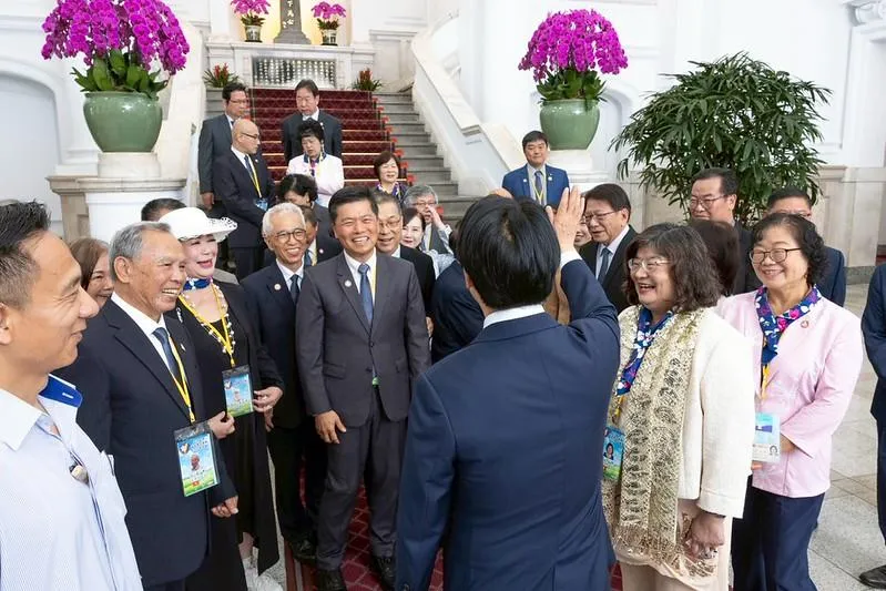 總統賴清德9日接見「亞洲台灣客家聯合總會2026參訪團」。(圖/總統府提供)