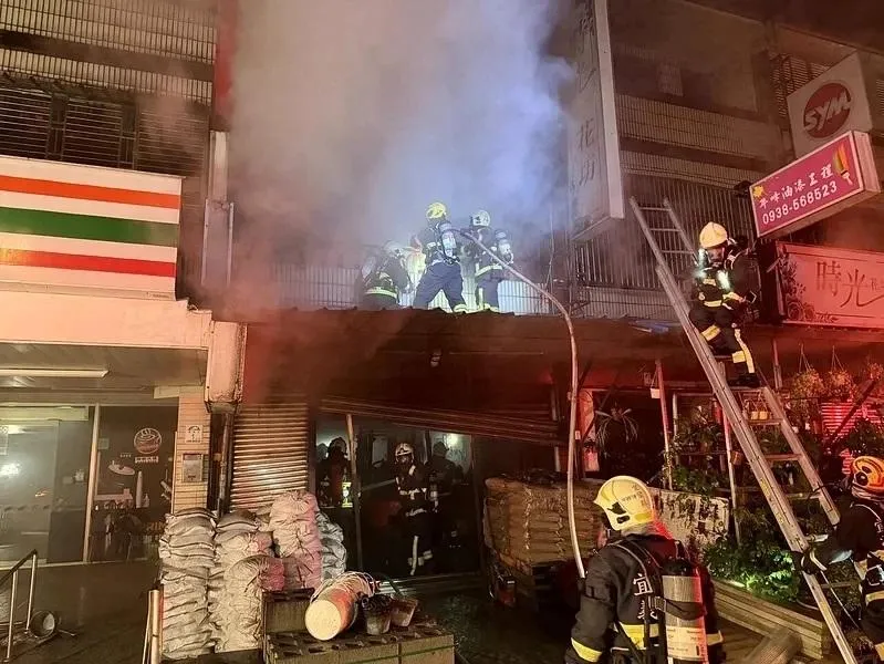 氣爆現場。（圖／宜蘭縣消防局提供）