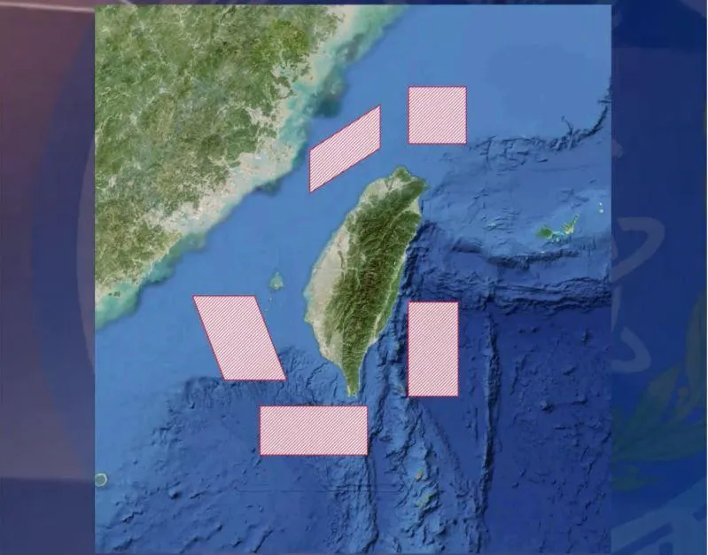 解放軍今起在台海周邊進行多軍種聯合作戰演練。（圖／央視微博）