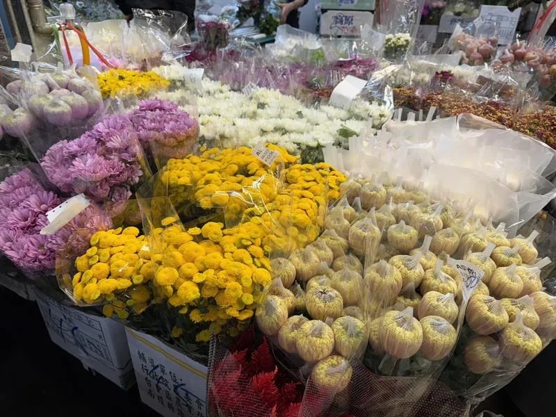 台北花市今起連續營業108小時。（圖／中央社）