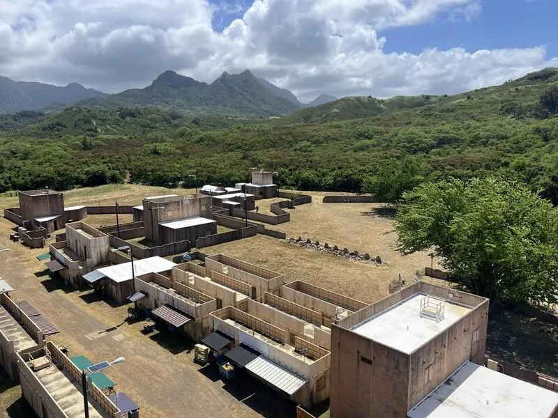 夏威夷的美軍MCTAB城鎮戰訓練場。(圖/中央社)