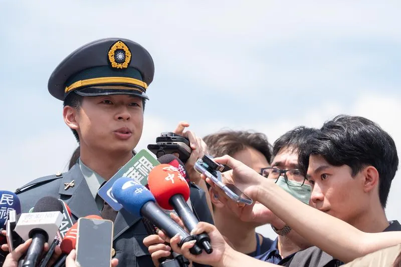 西點軍校畢業的陸官生林翰佑。(圖/中央社)