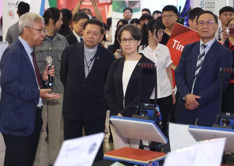 副總統蕭美琴參觀亞洲生技大展(圖/中央社提供)