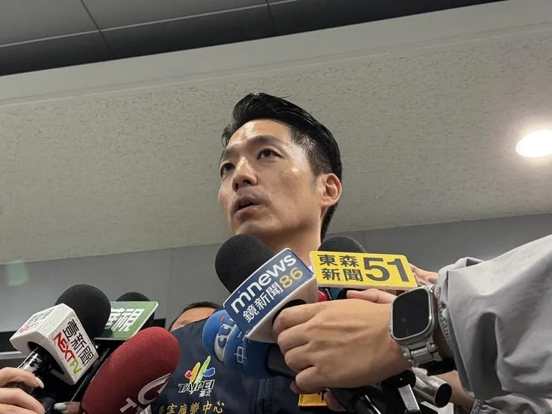 蔣萬安提醒市民注意安全。（圖／中央社）