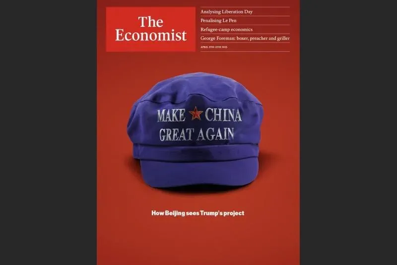 最新一期《經濟學人》的封面:讓中國再次偉大。(圖/翻攝自X@TheEconomist)