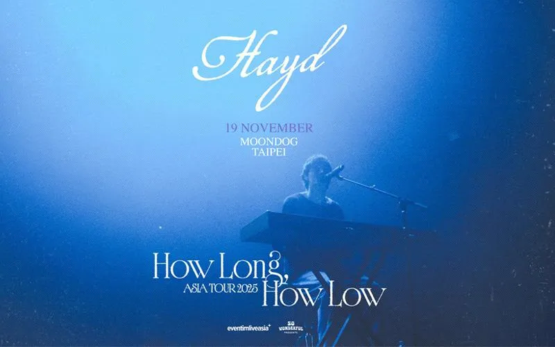 Hayd將在11月首度站上台北舞台與台灣歌迷相見。(圖/Wonderful Entertainment Asia 提供)