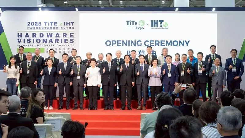 賴清德總統10月21 出席「TiTEＸIHT台灣國際五金工具博覽會Ｘ五金工業展」。(總統府提供)