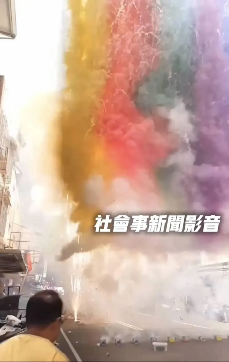 違規放煙火現場。(圖/社會事新聞影音)