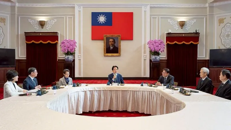 賴清德總統今（15日）主持院際國政茶敘。（總統府提供）
