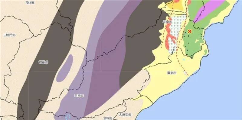 台東卑南鄉24日下午5時47分發生規模6.1強震。（圖／郭鎧紋提供）
