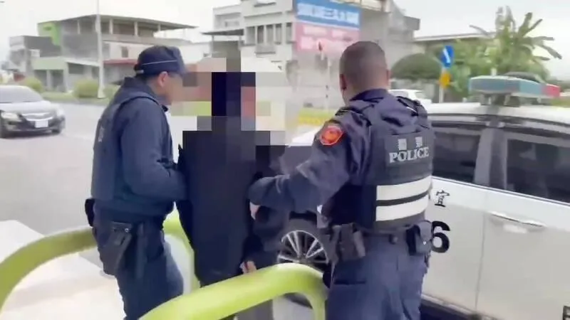 蔡男被逮捕。（圖／警方提供）