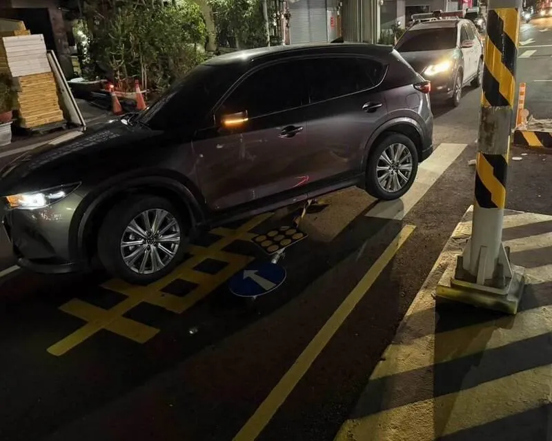 車禍現場。（圖／警方提供）