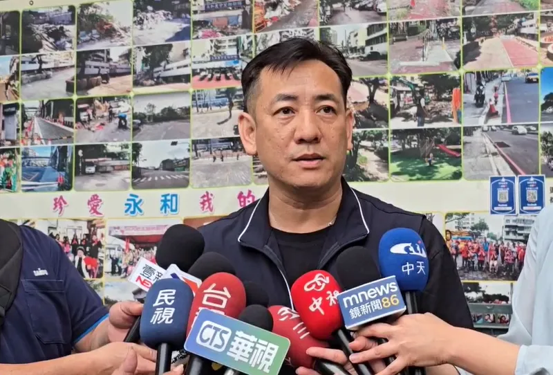 里長李起綸談論台中男弒母案。（圖／中天新聞）
