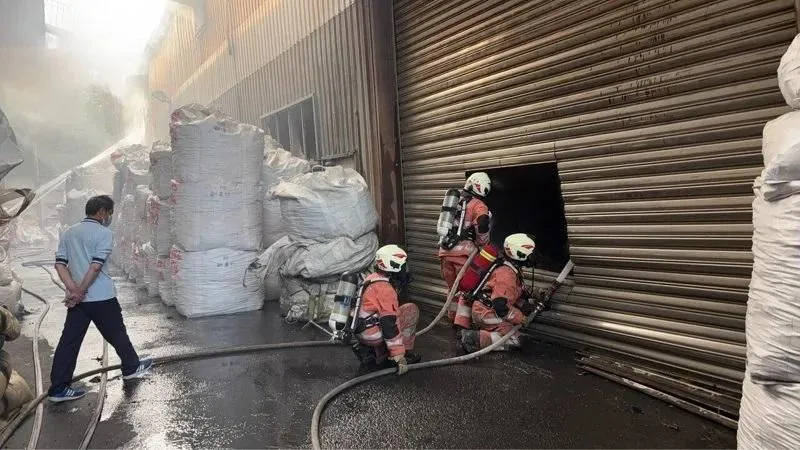 火災現場。(圖/新竹市消防局提供)