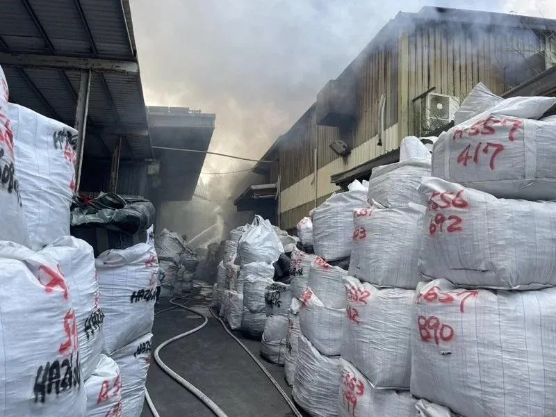 火災現場。(圖/新竹市消防局提供)
