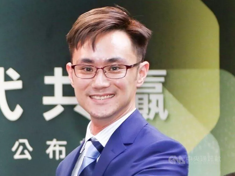 前民進黨青年部主任蔡沐霖。（中央社檔案照片）