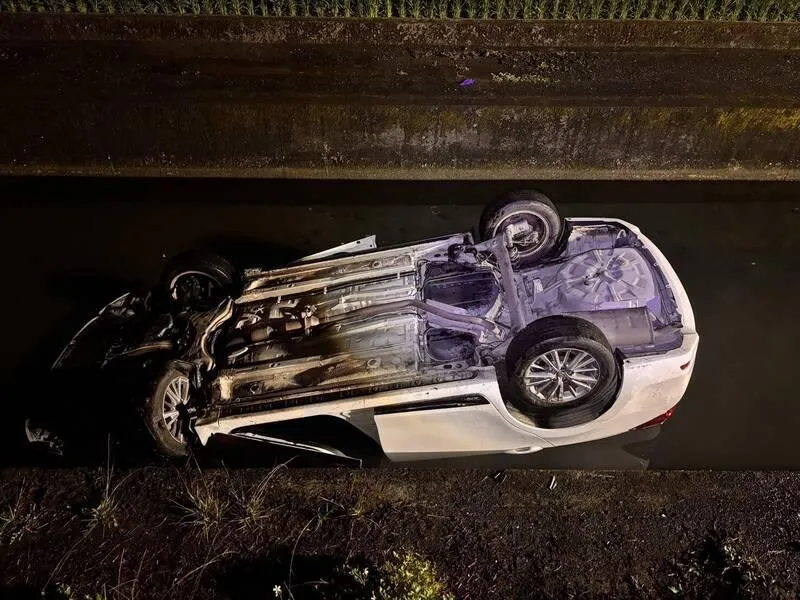 車禍現場。（圖／警方提供）