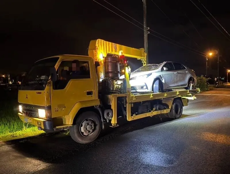 車禍現場。（圖／警方提供）