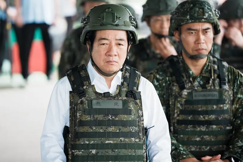 賴清德總統今(11日)勗勉陸軍無人系統訓練指揮部。(圖/總統府提供)