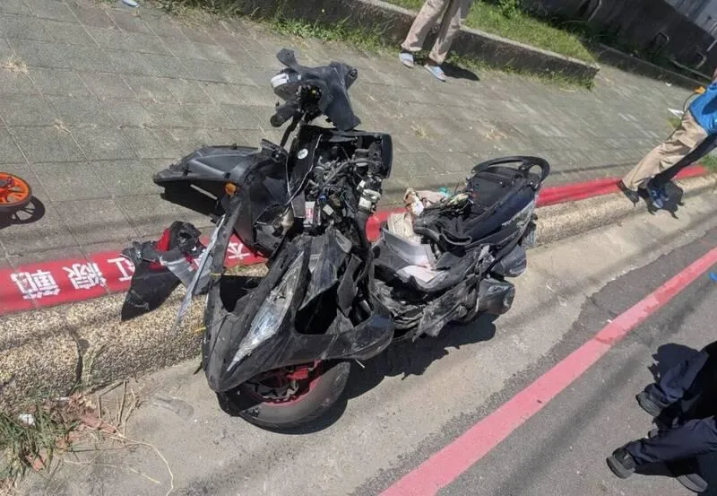 車禍現場。(圖/民眾提供)