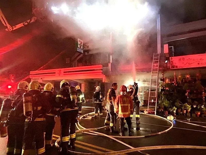 氣爆現場。（圖／宜蘭縣消防局提供）