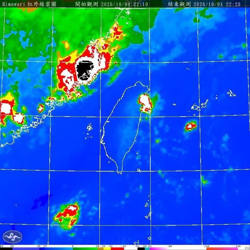 隨著東北風逐漸增強，中央氣象署於4日晚間10時22分發布最新陸上強風特報。（圖／氣象署）