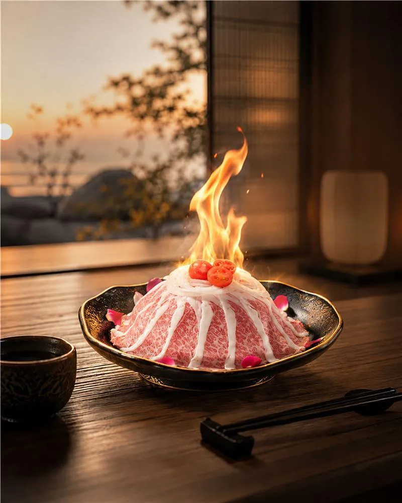 火焰清酒和牛。（圖／呷哺呷哺餐飲集團提供）