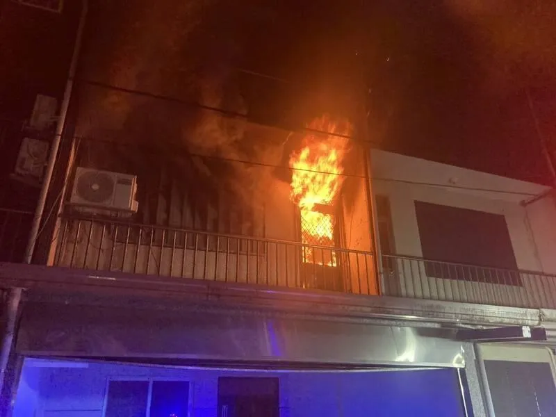 火災現場。（圖／宜蘭縣消防局提供）