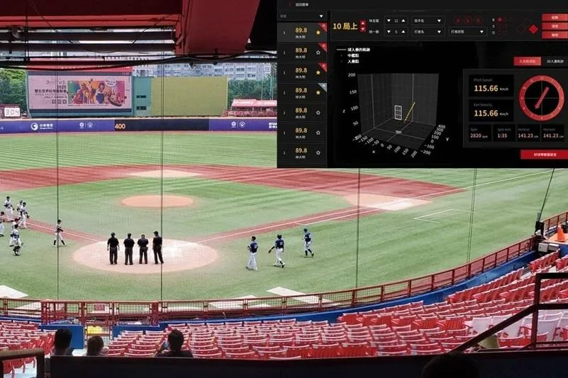 工研院打造MLB規格運動科技,電子好球帶誤差不到一公分。(圖/工研院提供)