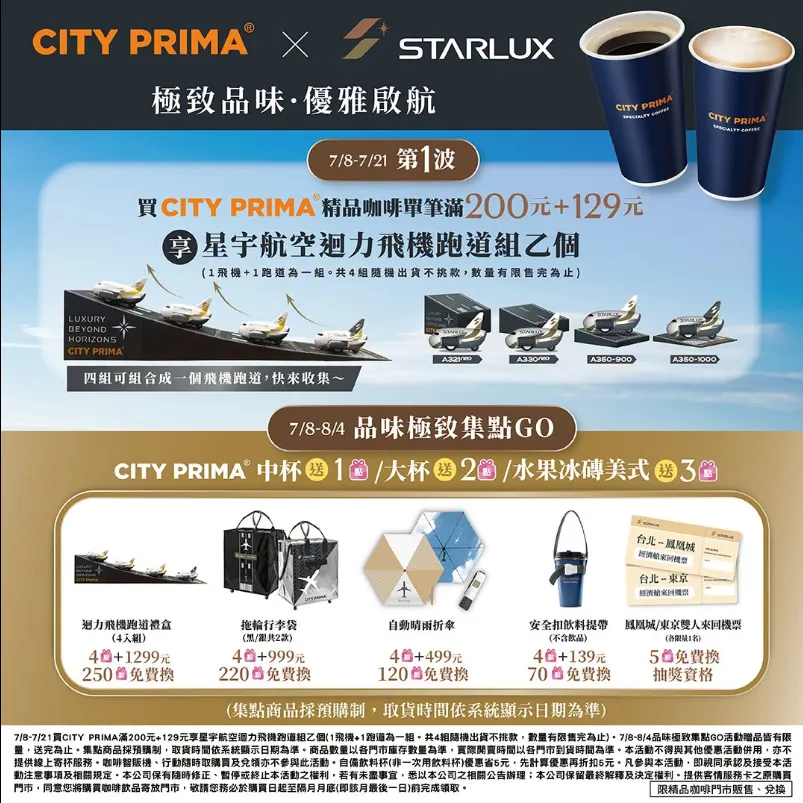 CITY PRIMA精品咖啡攜手星宇航空。（圖／7-ELEVEN）
