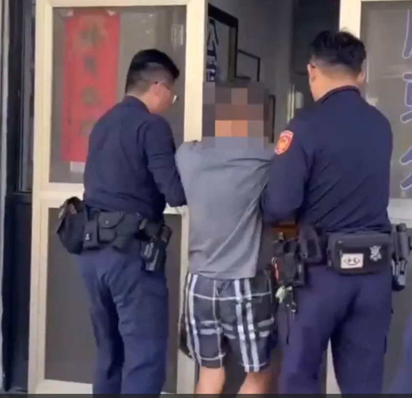 紀男被逮捕移送法辦。（圖／中天新聞）