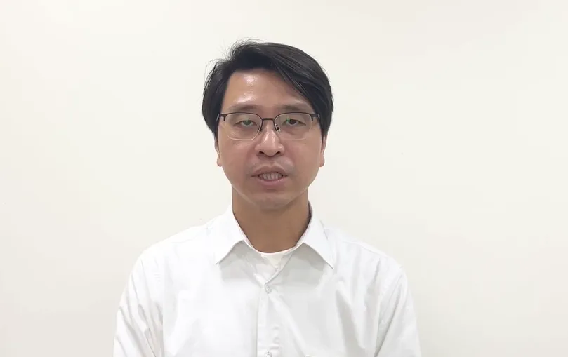 新竹市政府交通處副處長林俊源。（圖／中天新聞）