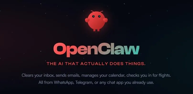 開源AI智能體OpenClaw近日在大陸暴紅。（圖／翻攝OpenClaw官網）