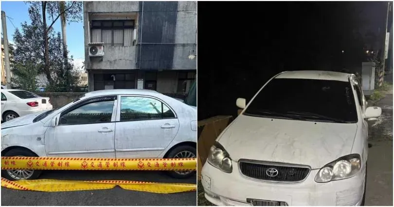 警方已在新竹市千甲里一帶尋獲作案車輛。（圖／CTWANT）