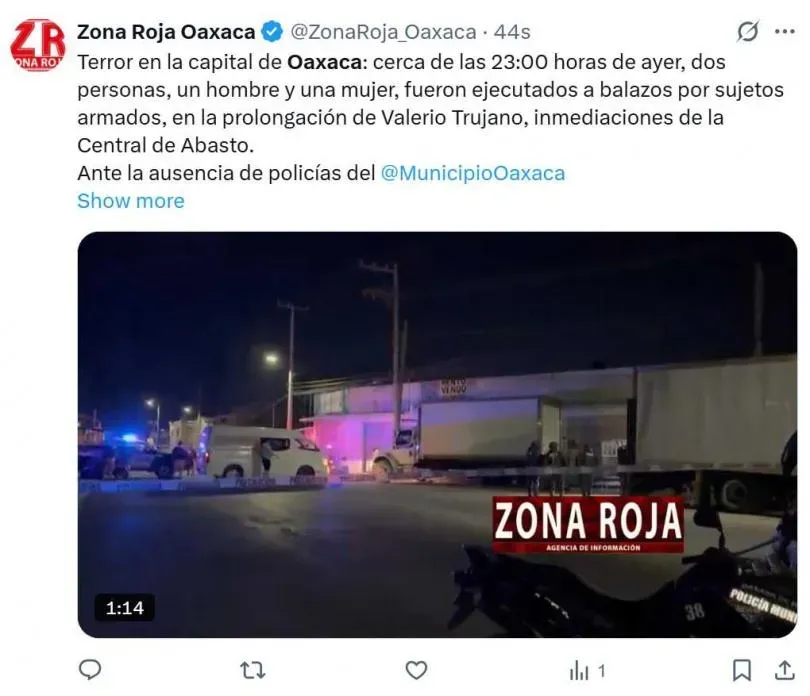 墨西哥慘忍分屍案死者身分曝光，疑似是當地犯罪集團成員。（圖／翻攝自X）