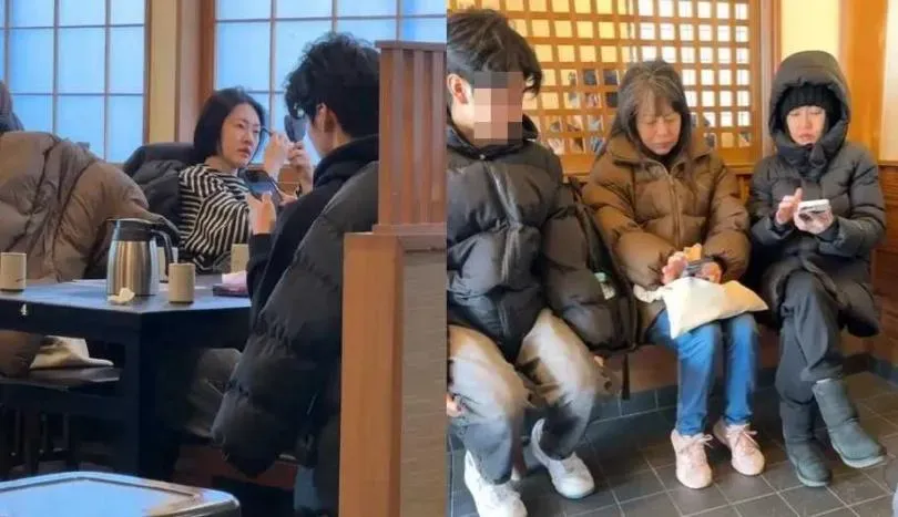 大小S春節期間赴日家族旅遊，有網友巧遇小S，在她身旁還有徐家大姊徐熙嫻、姪子，但不見大S、具俊曄和S媽（黃春梅）。（圖／翻攝自微博）