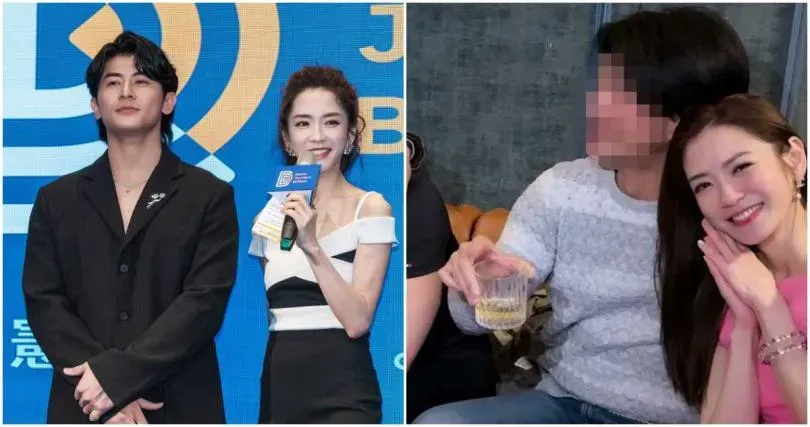 女星楊千霈離婚後才剛恢單2個月,就被爆出熱戀建材業小開,且對方長相神似台灣隊長陳傑憲(左1)。(圖/楊千霈 Pink Yang臉書)