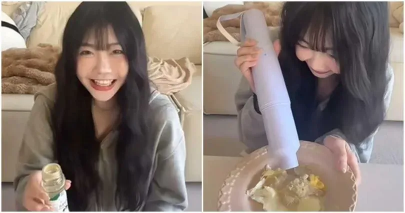 網美雪倫吸塵器業配影片卻惹議。（圖／翻攝自雪倫IG）